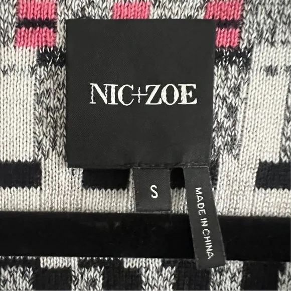 Nic Zoe Open Front Cardigan Sweater Size Small