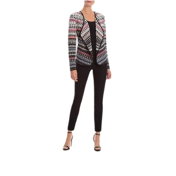 Nic Zoe Open Front Cardigan Sweater Size Small