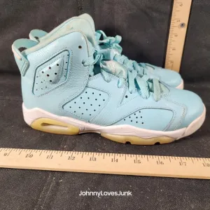 Nike Air Jordan 6 Retro Pantone GS Size 6Y Blue White 543390-407 Womens 7.5