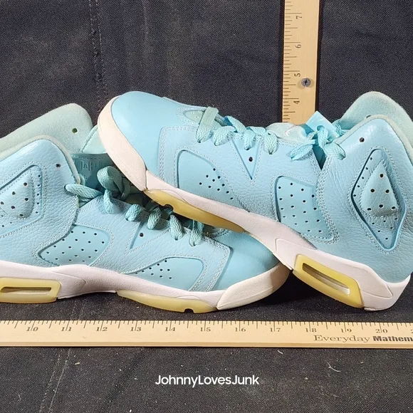 Nike Air Jordan 6 Retro Pantone GS Size 6Y Blue White 543390-407 Womens 7.5