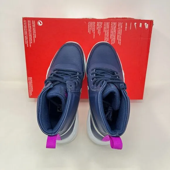 Nike Air Max Goaterra 2.0 GS Midnight Navy High Shoes Size Youth 6 - Women's 7.5