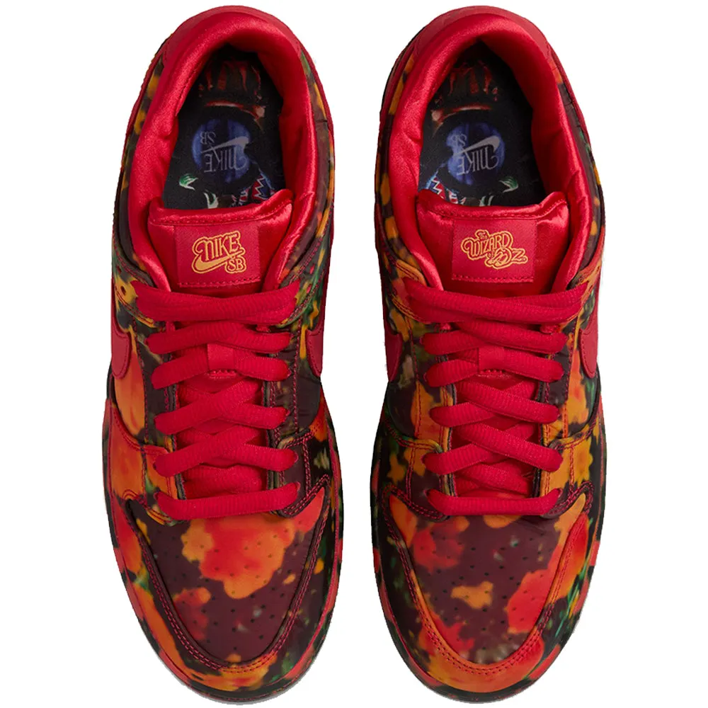 Nike SB Wizard Of Oz Dunk Low Pro Shoes Gym Red/University Red-Multi-Colour