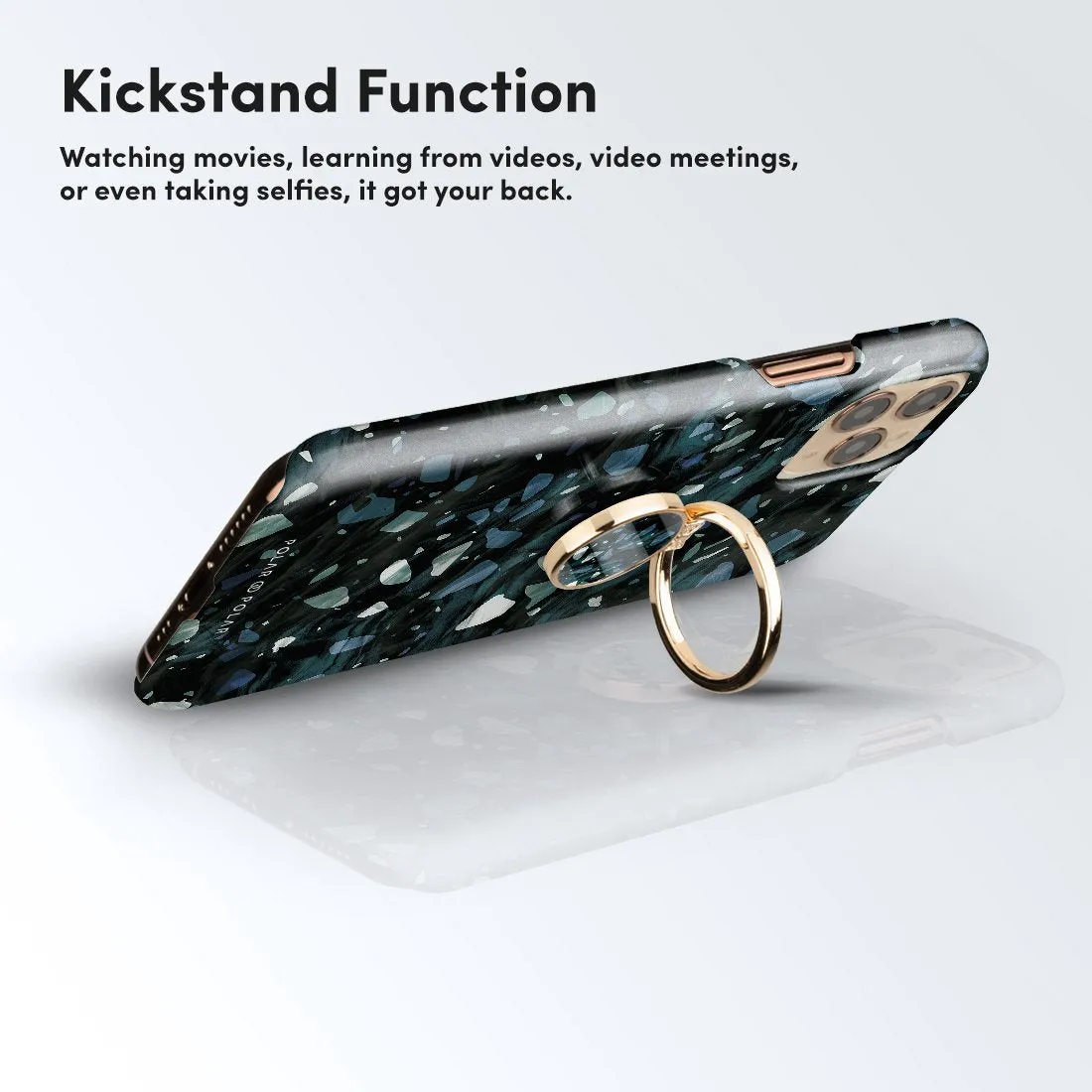 Nordic Terrazzo Gem | Custom Phone Ring Holder  (Non-MagSafe)