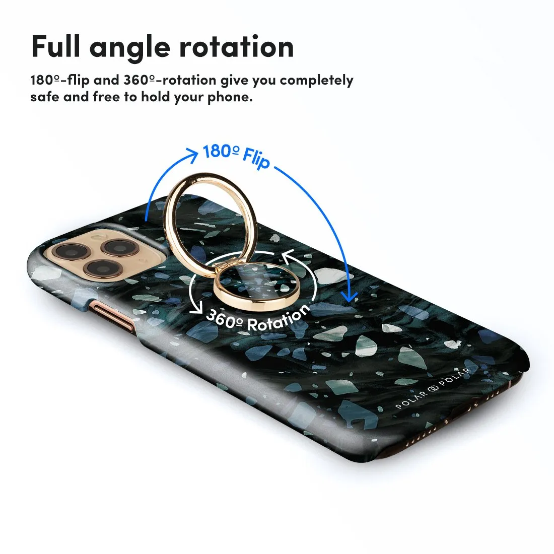Nordic Terrazzo Gem | Custom Phone Ring Holder  (Non-MagSafe)