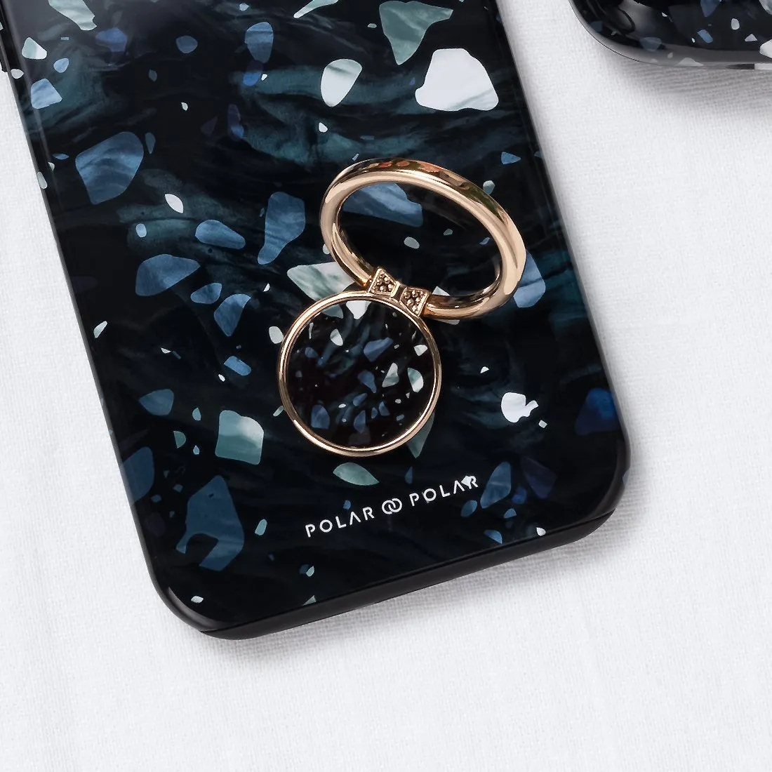 Nordic Terrazzo Gem | Custom Phone Ring Holder  (Non-MagSafe)