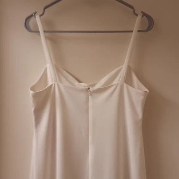 NWT, Betsey Johnson Bow Detail Scuba Dress in Vanilla Frosting