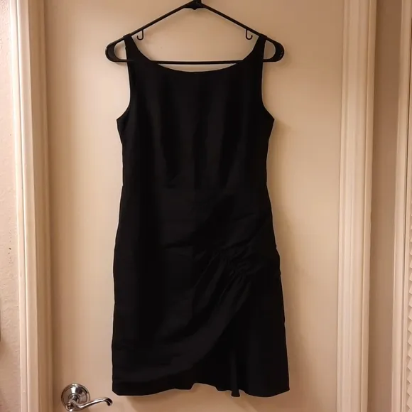 NWT, Nanette Lepore Shirred Mini Dress in Black