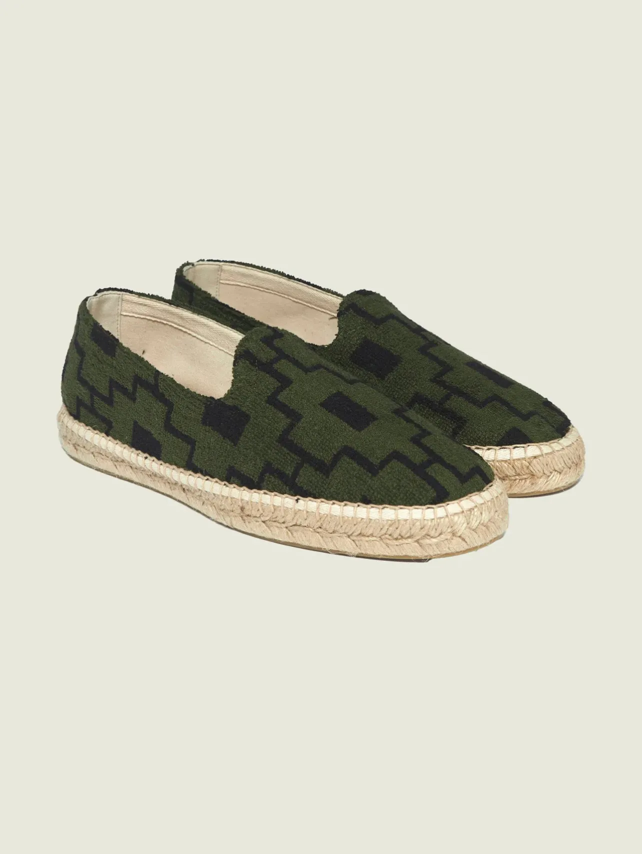 OAS GREEN MACHU TERRY ESPADRILLOS