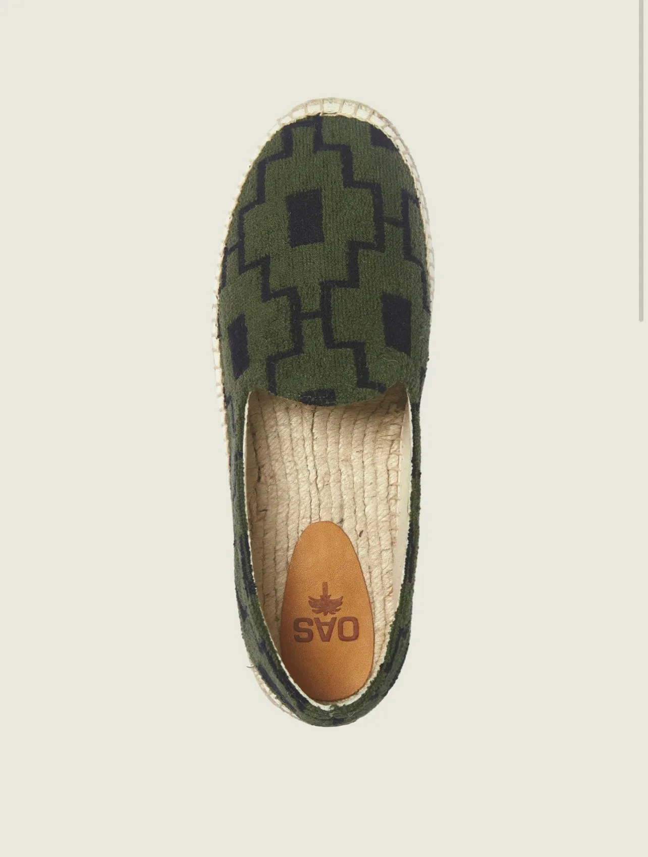 OAS GREEN MACHU TERRY ESPADRILLOS
