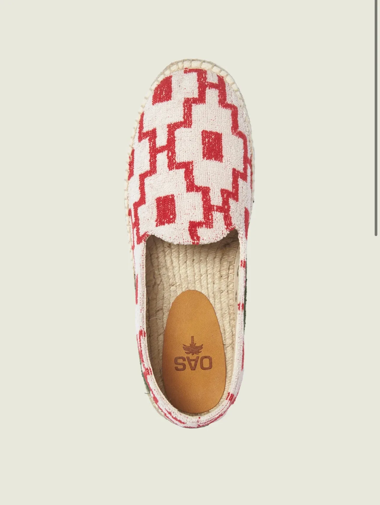 OAS WHITE MACHU TERRY ESPADRILLOS
