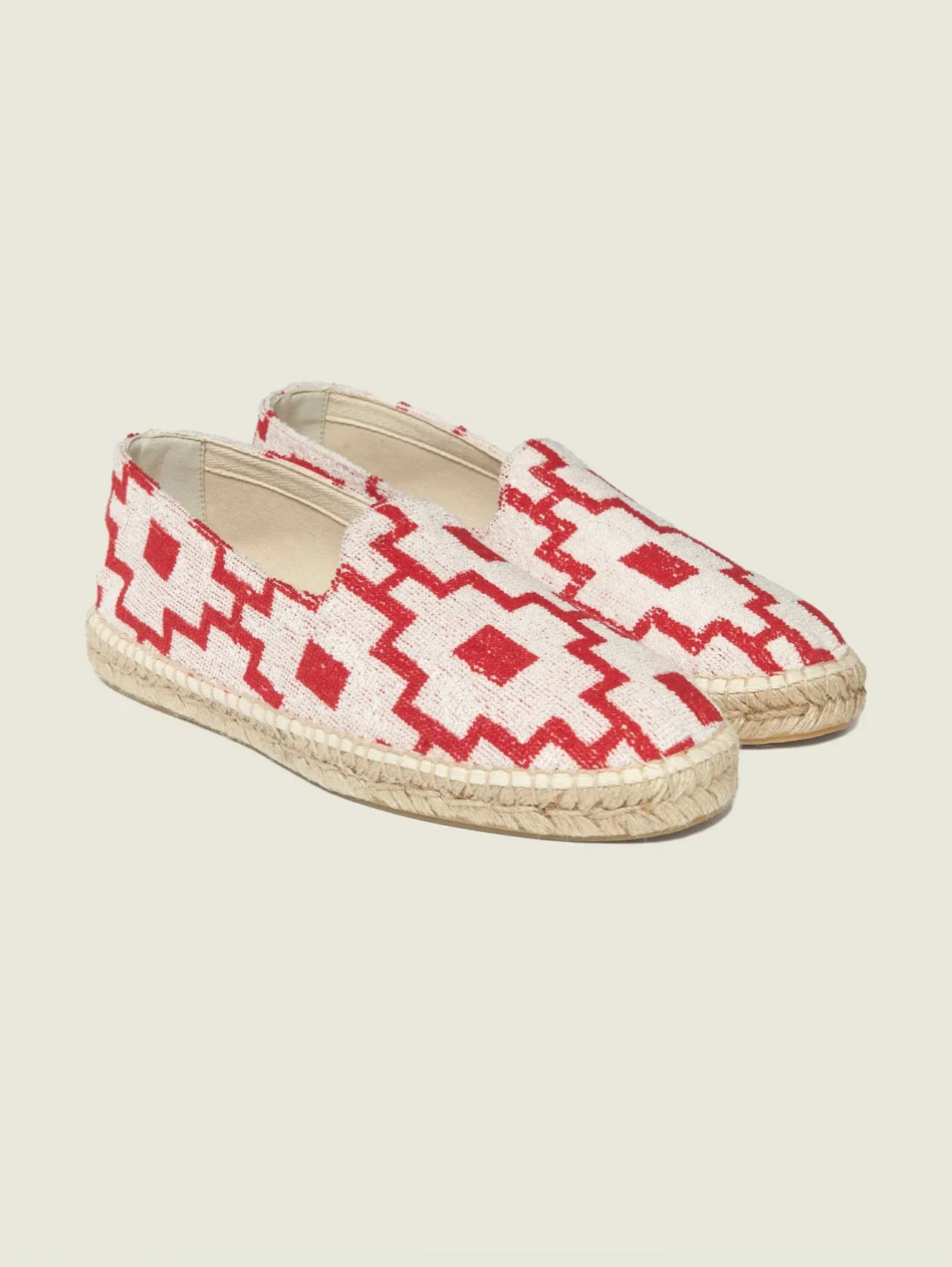 OAS WHITE MACHU TERRY ESPADRILLOS