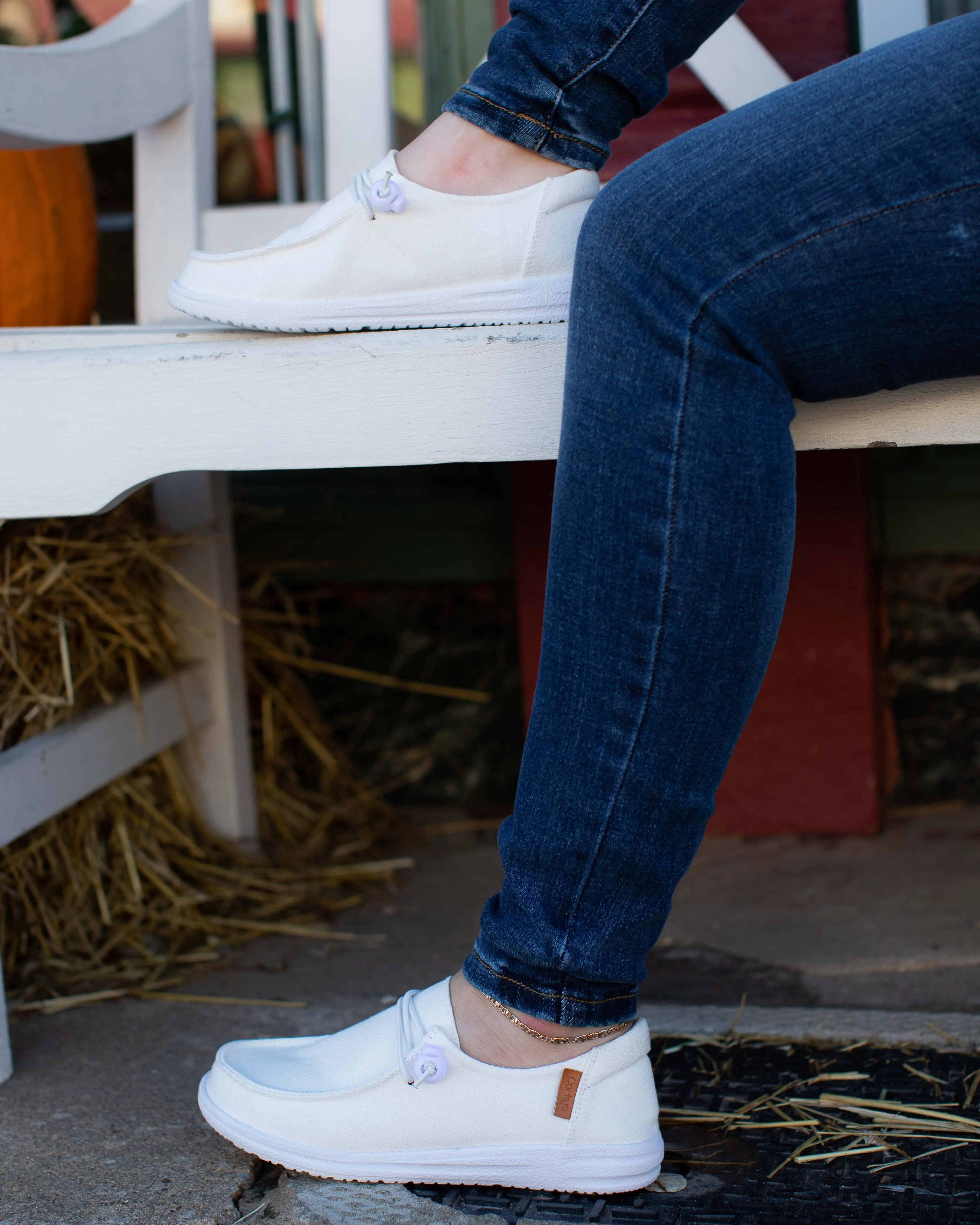 OFF WHITE KAYAK SLIP ON BY CORKYS
