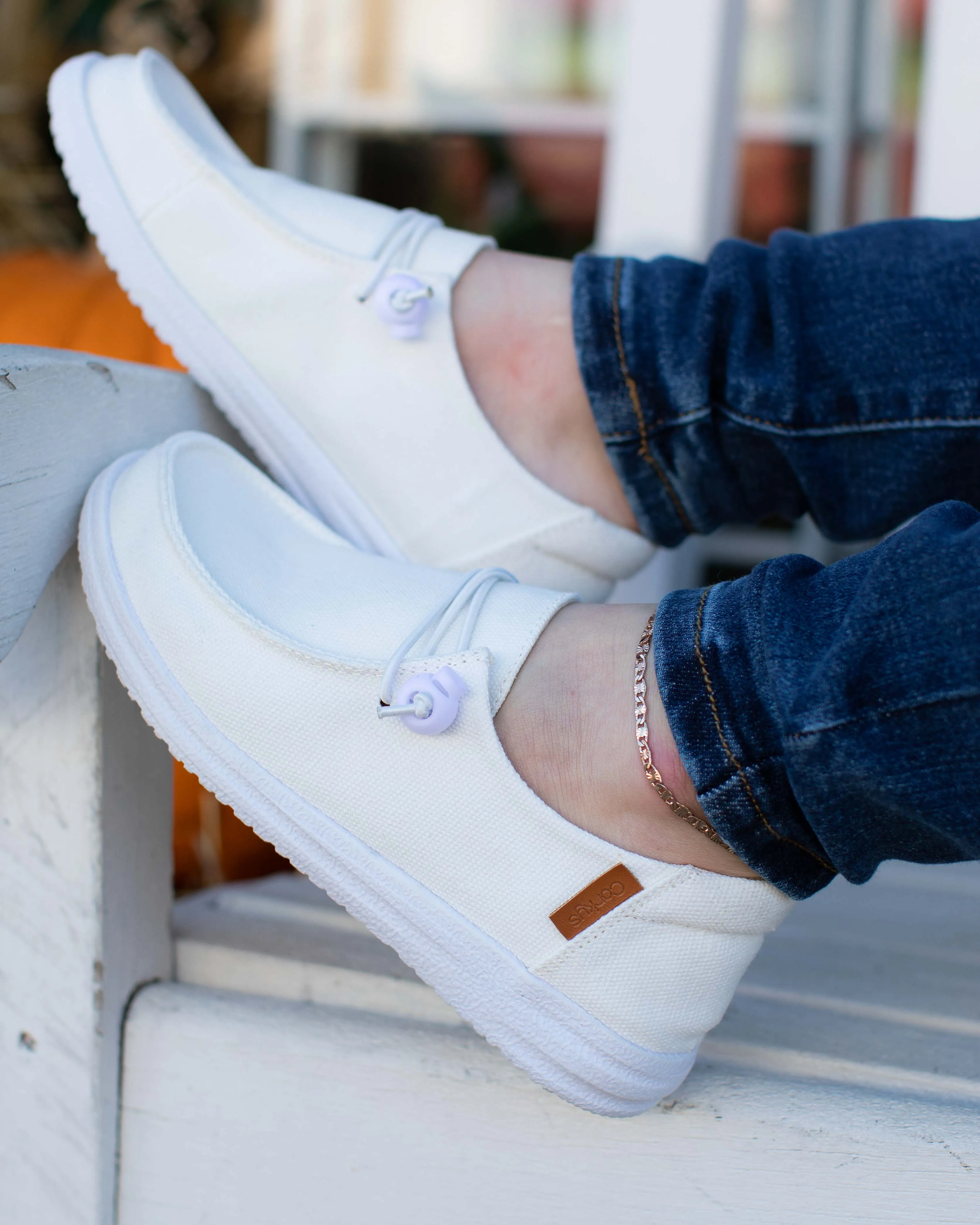 OFF WHITE KAYAK SLIP ON BY CORKYS