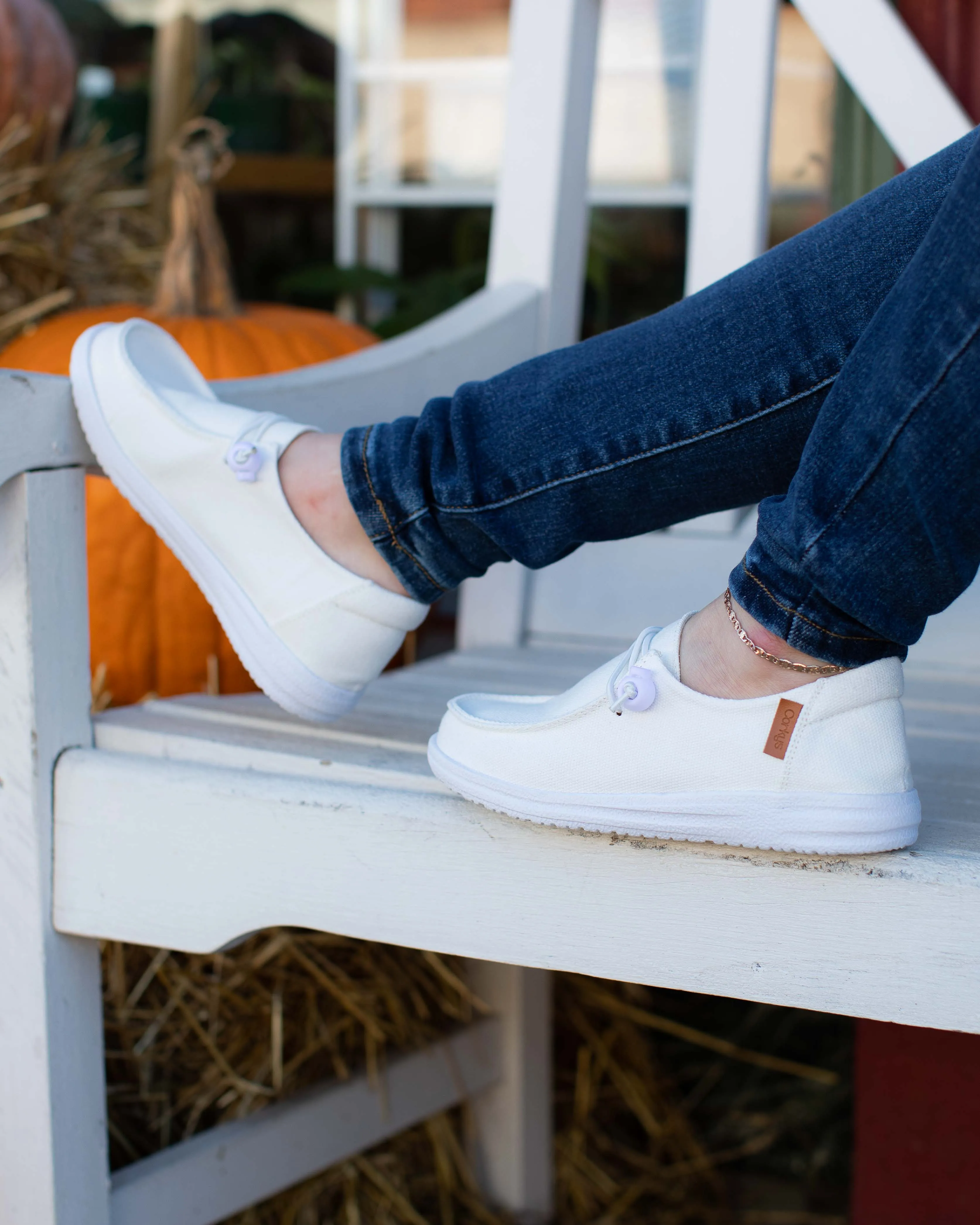 OFF WHITE KAYAK SLIP ON BY CORKYS