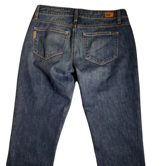 Paige Jimmy Jimmy Skinny Distressed Womens Jeans 100% Cotton Blue Size 26