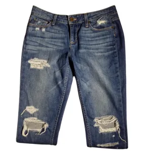 Paige Jimmy Jimmy Skinny Distressed Womens Jeans 100% Cotton Blue Size 26