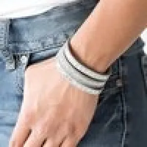 Paparazzi - Fashion Fanatic  - Silver Bracelet