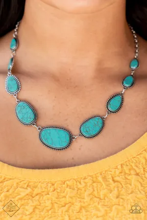Paparazzi - Fashion Fix - Elemental Eden - Blue Turquoise Necklace