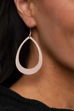 Paparazzi - Fierce Fundamentals - Rose Gold Earrings