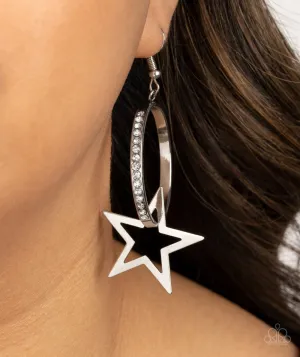 Paparazzi Superstar Showcase Earrings White