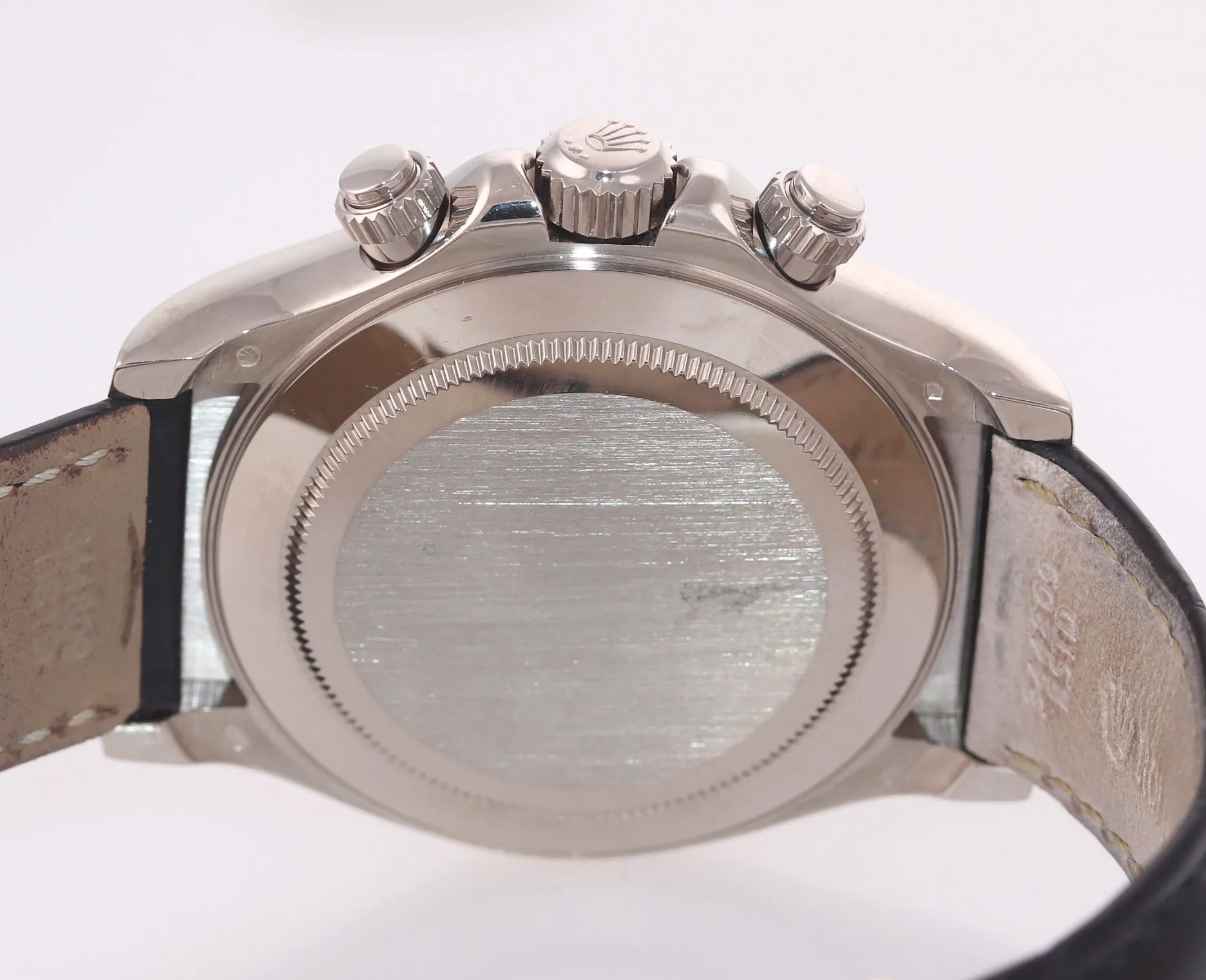 PAPERS Rolex Daytona 116519 White Arabic Dial 18k White Gold Leather Watch Box
