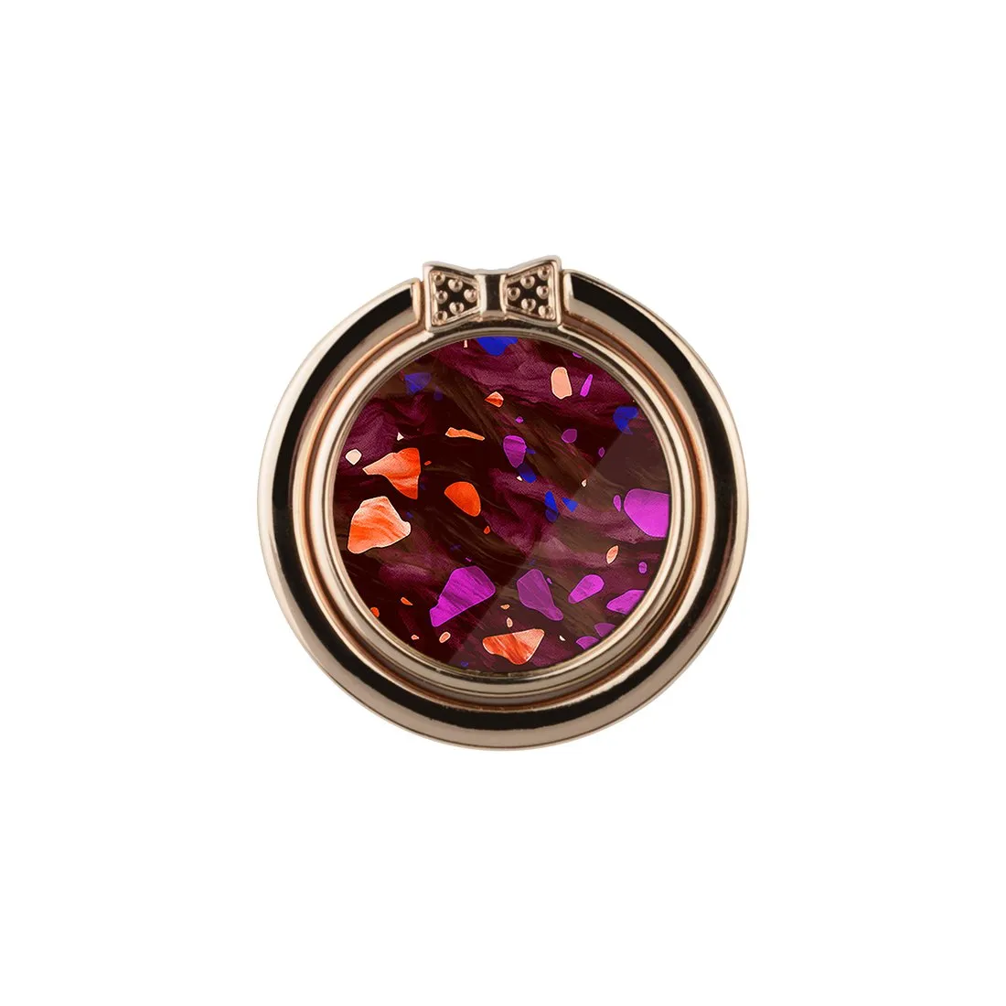 Paprika Terrazzo Gem | Phone Ring Holder  (Non-MagSafe)