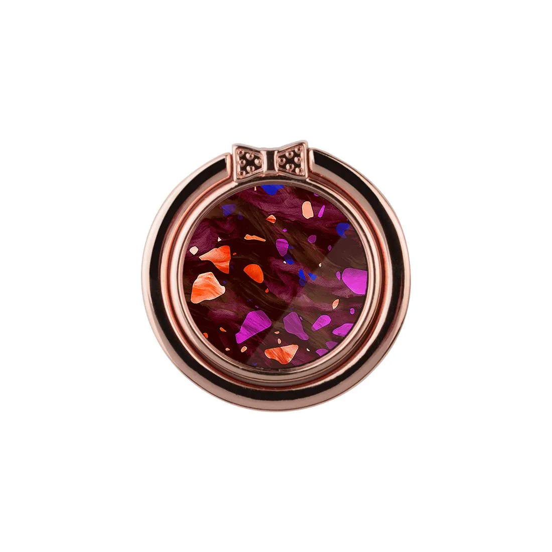 Paprika Terrazzo Gem | Phone Ring Holder  (Non-MagSafe)