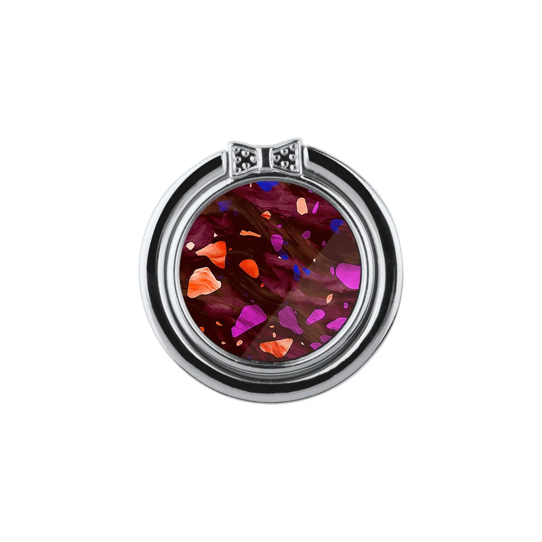 Paprika Terrazzo Gem | Phone Ring Holder  (Non-MagSafe)