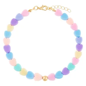 Pastel Heart Anklet