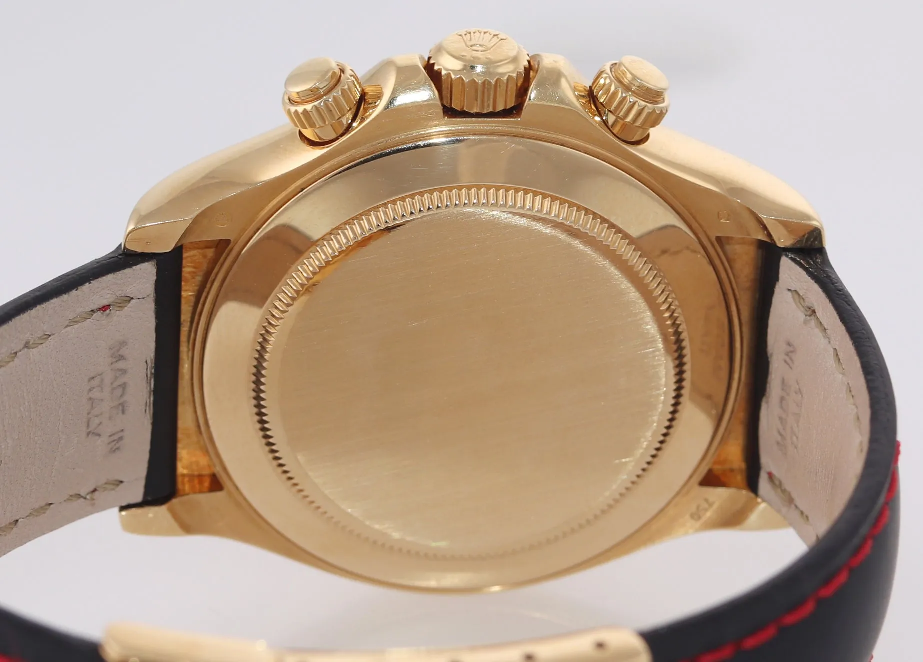 PAUL NEWMAN Rolex Daytona 116518 Gold Black Dial 18k Yellow Gold Leather Watch