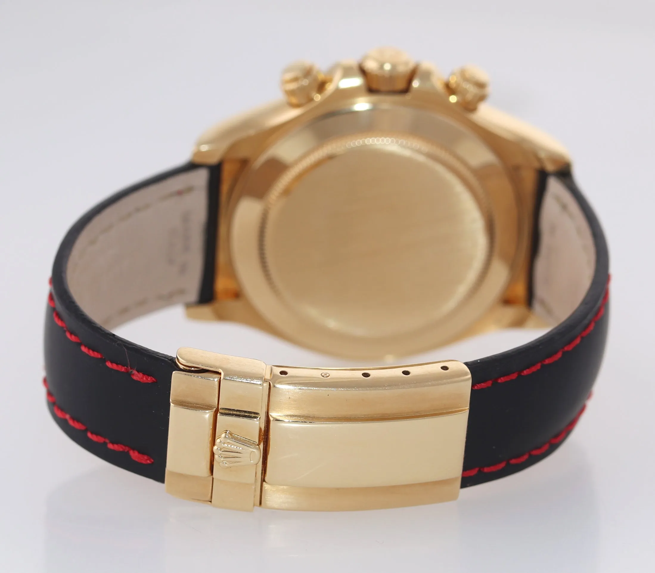 PAUL NEWMAN Rolex Daytona 116518 Gold Black Dial 18k Yellow Gold Leather Watch