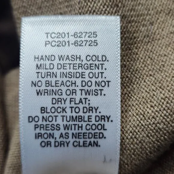 Pendleton 100% Merino Wool Turtleneck Sweater Brown Size Large