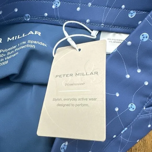 Peter Millar‎ Alice Petal Hem Skort Womens Size Small Storm Blue Golf