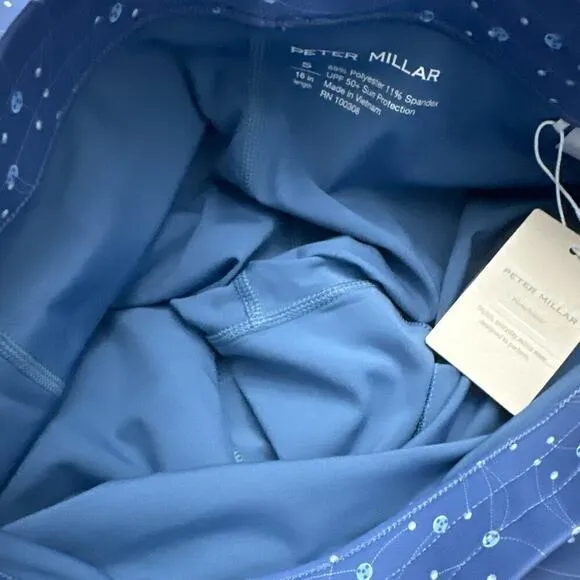 Peter Millar‎ Alice Petal Hem Skort Womens Size Small Storm Blue Golf