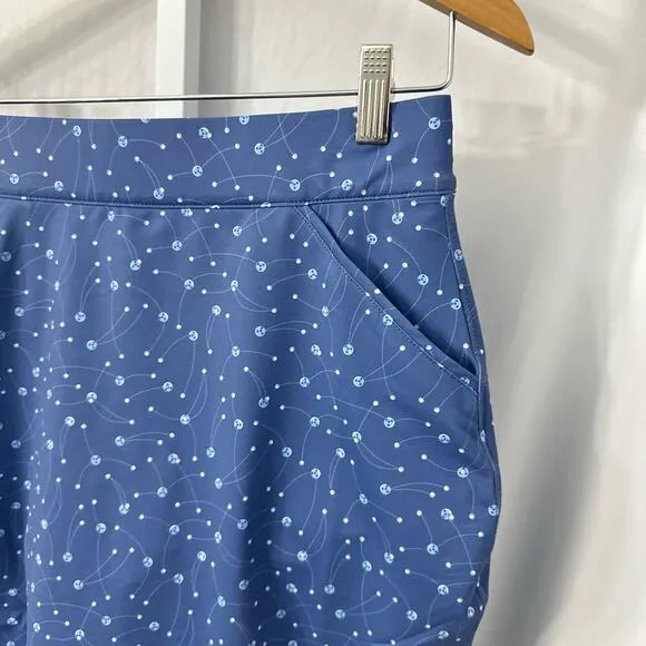 Peter Millar‎ Alice Petal Hem Skort Womens Size Small Storm Blue Golf