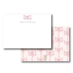 Pink Vintage Bows Stationery