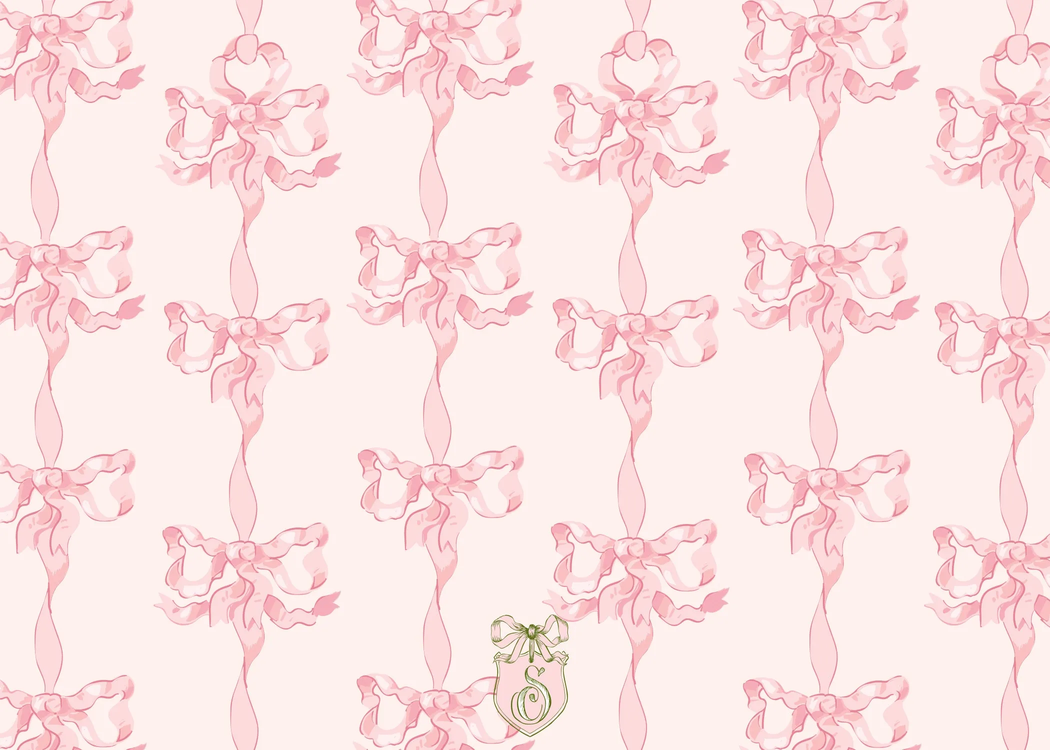 Pink Vintage Bows Stationery