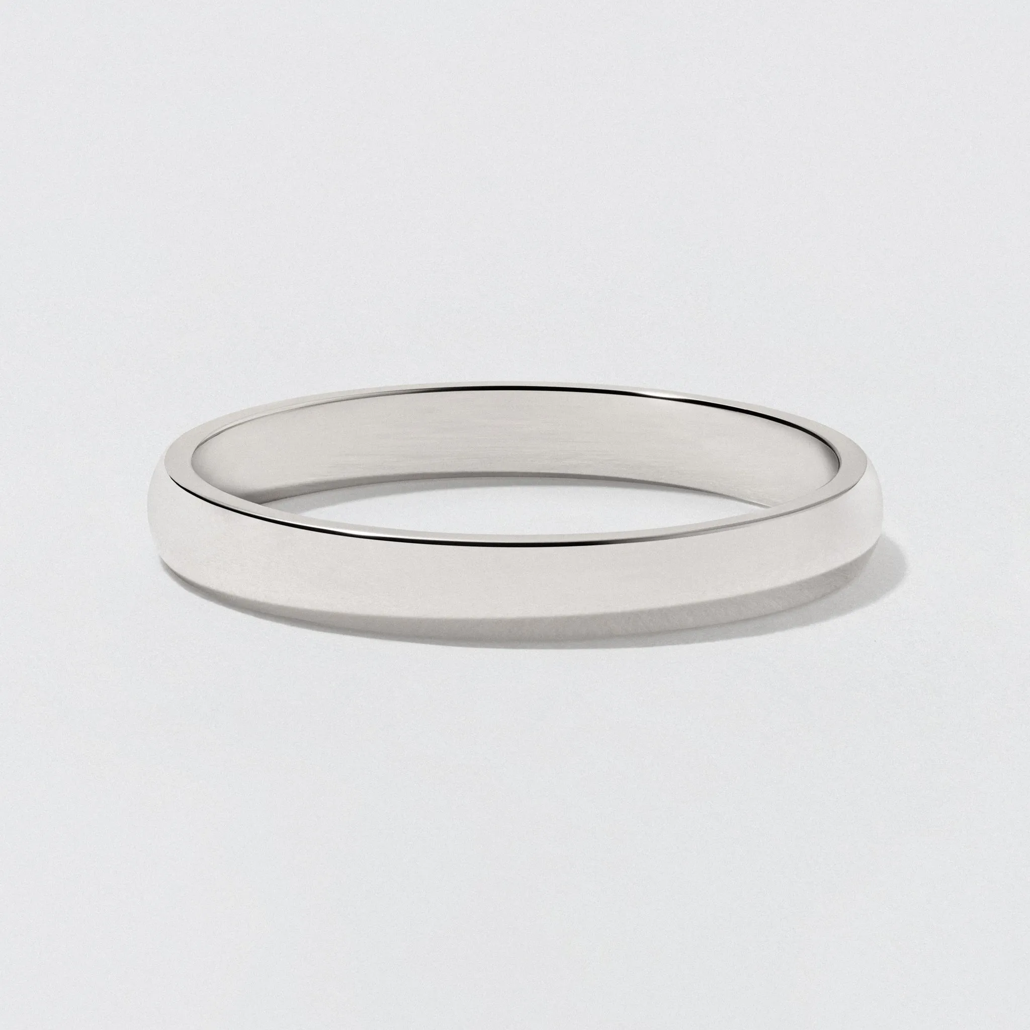 Platinum Classic Wedding Band - Polished 2.5mm