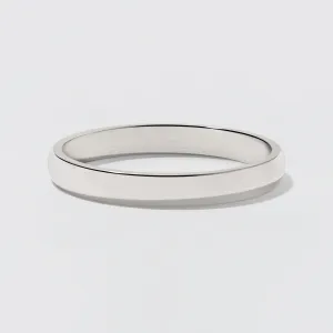 Platinum Classic Wedding Band - Polished 2.5mm