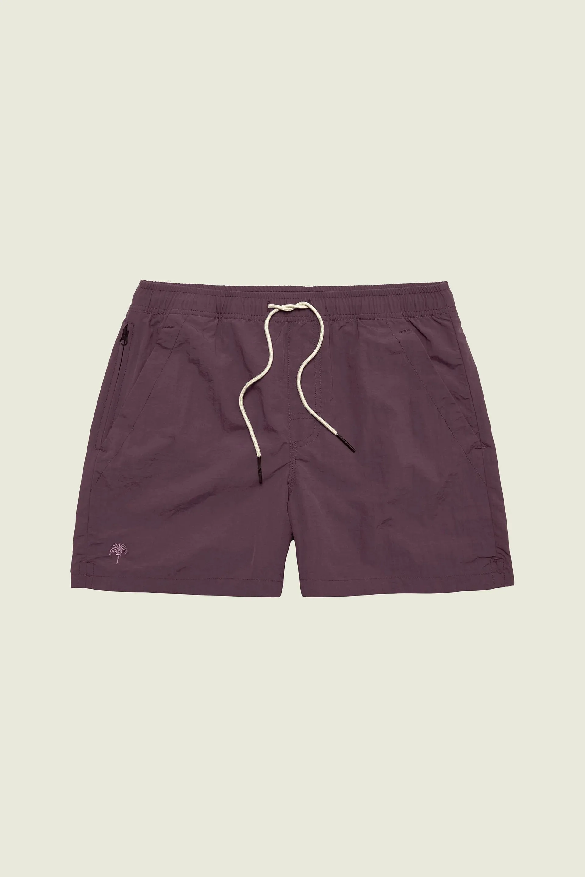 Plum Nylon Swim Shorts