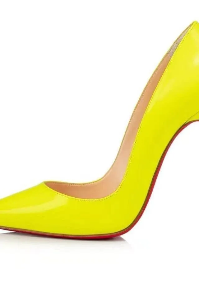 Pointed toe 1red bottom shoes