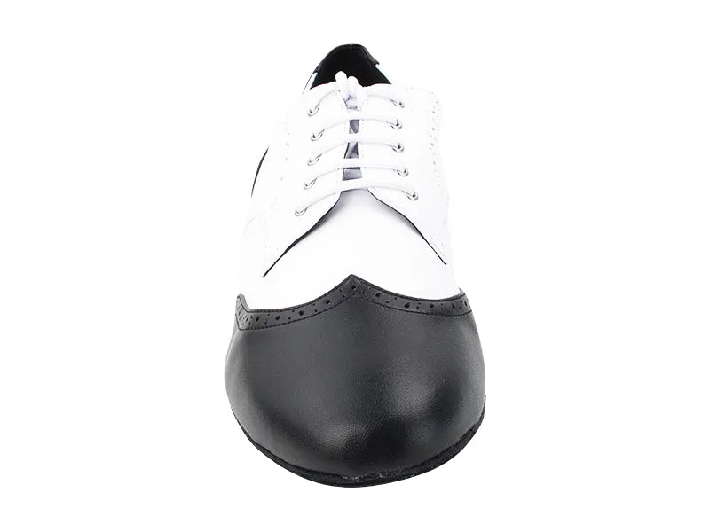 PP301DB Black Leather & White Leather