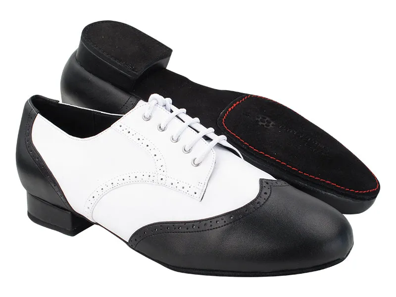 PP301DB Black Leather & White Leather