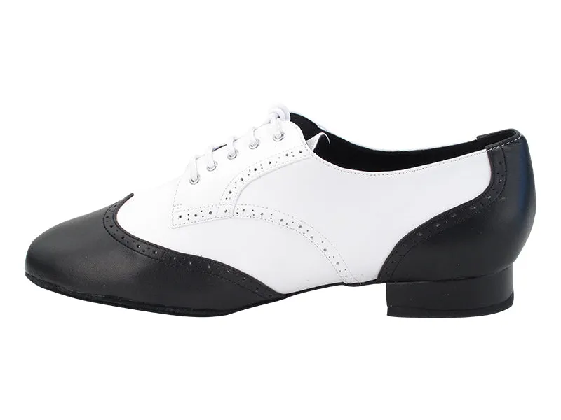 PP301DB Black Leather & White Leather