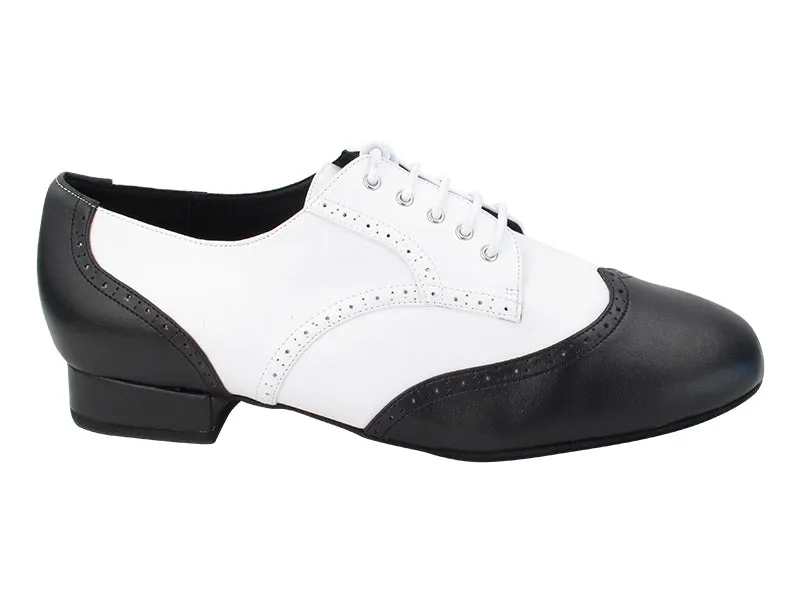 PP301DB Black Leather & White Leather