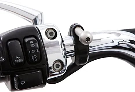 Premium Smartphone Holder w/ Charger, 7/8-1" Clamp, Black