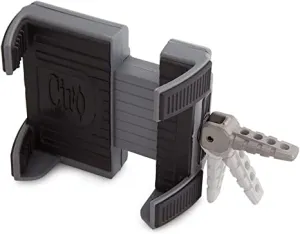 Premium Smartphone Holder w/ Charger, 7/8-1" Clamp, Chrome