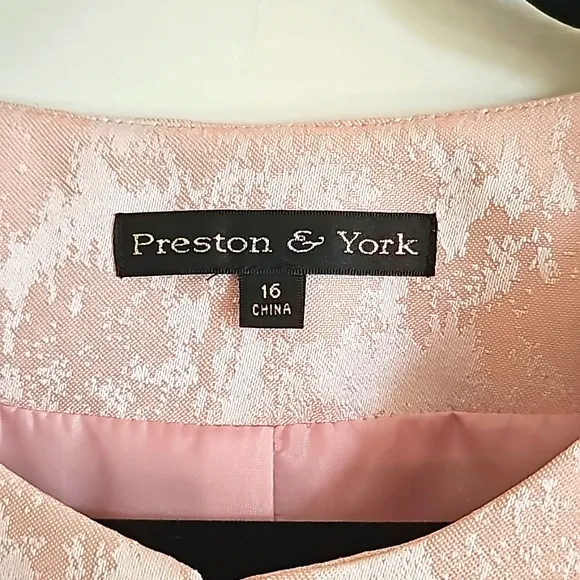 Preston York 2PC Pink Blazer Skirt Suit Set Office Wear Business Casual …