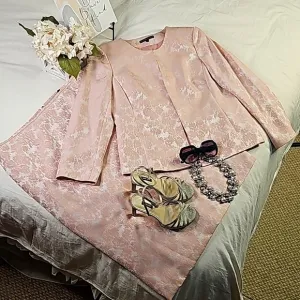 Preston York 2PC Pink Blazer Skirt Suit Set Office Wear Business Casual …