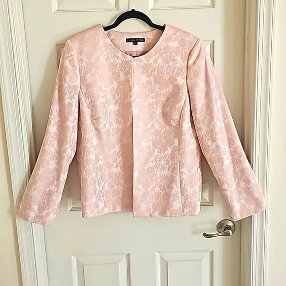 Preston York 2PC Pink Blazer Skirt Suit Set Office Wear Business Casual …